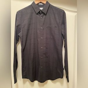 Calvin Klein Mens Slim Fit Dress Shirt Sz S